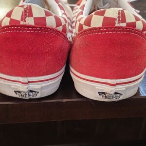 Vans RED CHECKERED shoes Mens 13